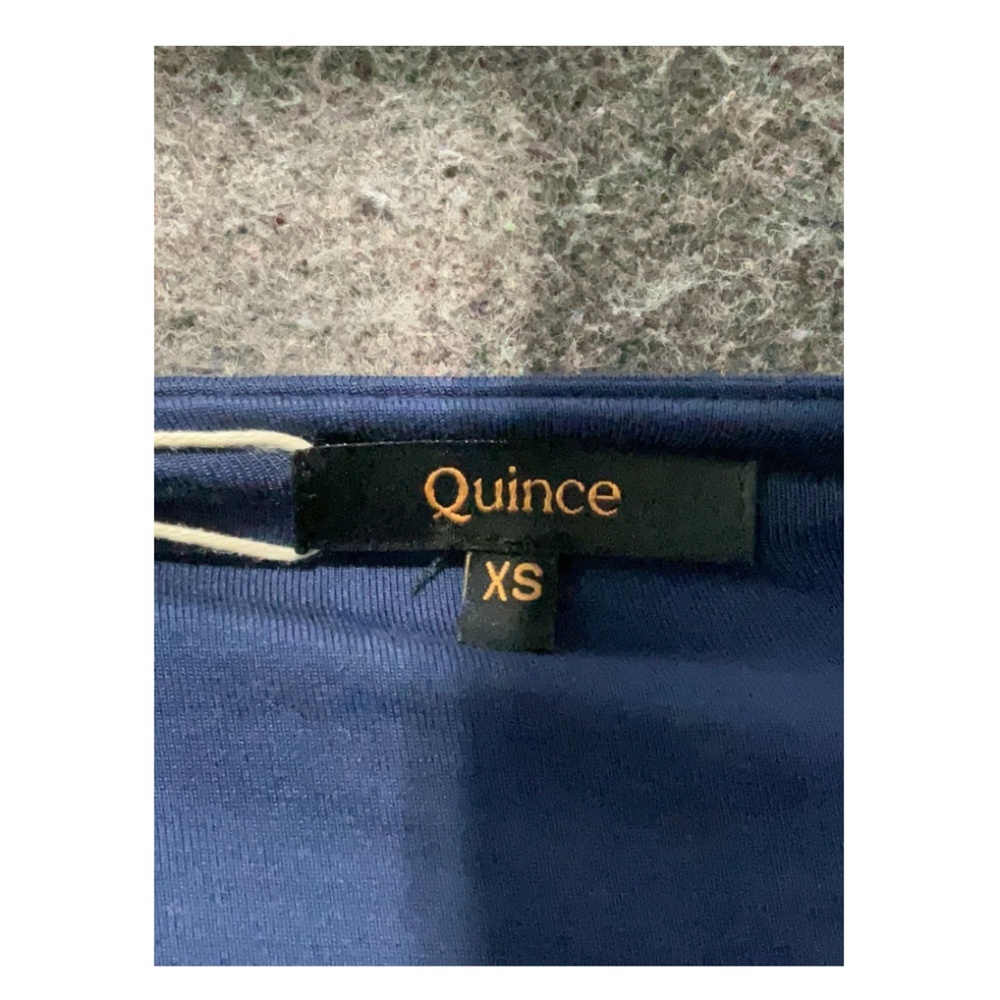 Quince XS Navy TENCEL™ Lyocell Wrap Dress | New With Tags - Picture 6 of 7